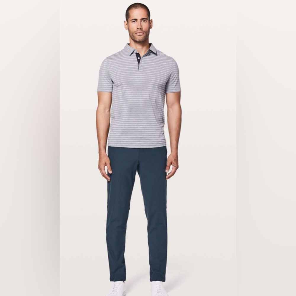 Lululemon Men’s Navy Blue ABC Slim Pants - Warpstreme 34"